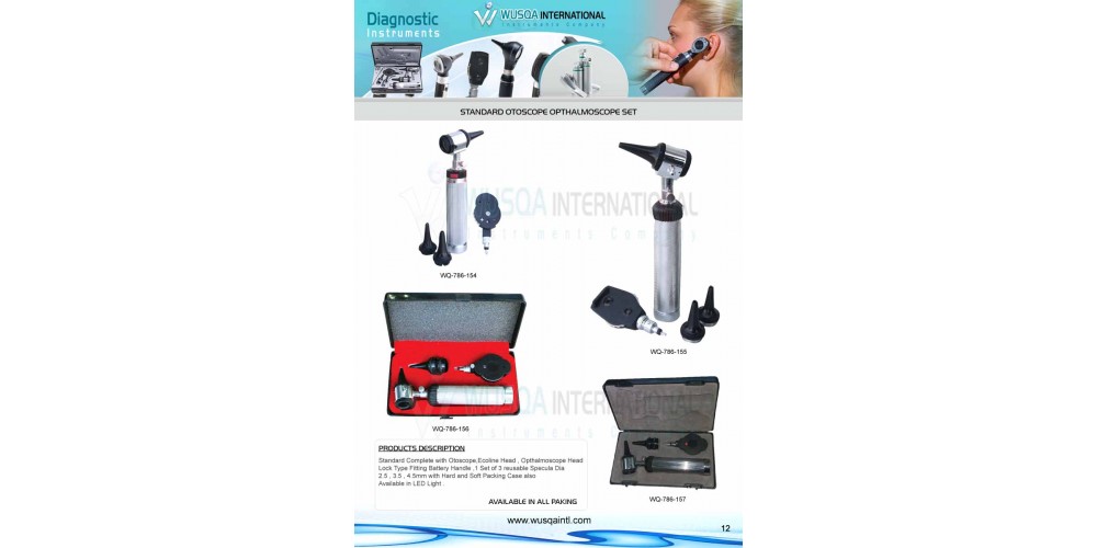 Otoscope Ophthalmoscope Set